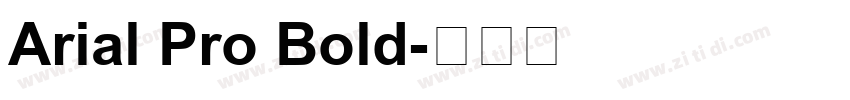 Arial Pro Bold字体转换